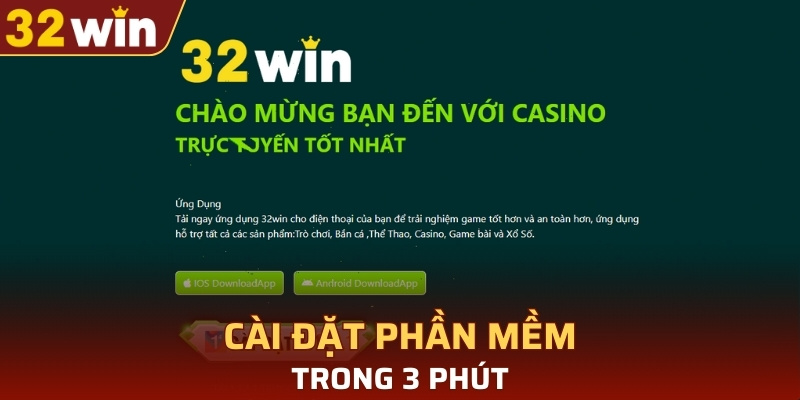 Cài đặt phần mềm nhanh gọn trong 3 phút